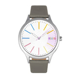 Crayo Gel Leatherette Strap Watch - Grey CRACR5101