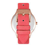 Crayo Gel Leatherette Strap Watch - Coral CRACR5105