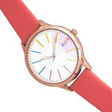 Crayo Gel Leatherette Strap Watch - Coral CRACR5105