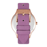 Crayo Gel Leatherette Strap Watch - Purple CRACR5106
