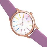 Crayo Gel Leatherette Strap Watch - Purple CRACR5106