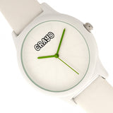 Crayo Splat Leatherette Strap Watch - White  CRACR5301