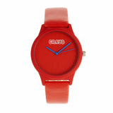 Crayo Splat Leatherette Strap Watch - Red CRACR5303