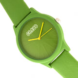 Crayo Splat Leatherette Strap Watch - Green CRACR5305