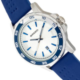 Breed Revolution Leather-Band Watch w/Date - Blue BRD8301