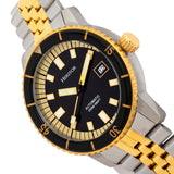 Heritor Automatic Edgard Bracelet Diver's Watch w/Date - Black HERHR9105