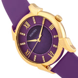 Bertha Ida Mother-of-Pearl Leather-Band Watch - Purple - BTHBS1204 BTHBS1204