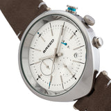Breed Tempest Chronograph Leather-Band Watch w/Date - Grey/White BRD8602