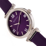 Bertha Jasmine Leather-Band Watch - Purple BTHBR9602