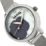Sophie and Freda Raleigh Mother-Of-Pearl Bracelet Watch w/Swarovski Crystals - Grey SAFSF5701