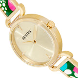 Bertha Katherine Enamel-Designed Bracelet Watch - Green - BTHBS1303 BTHBS1303