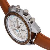 Elevon Bombardier Chronograph Leather-Strap Watch - Bronze - ELE127-3 ELE127-3