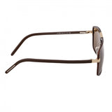 Breed Retrograde Aluminium Polarized Sunglasses - Brown/Brown BSG017BN