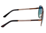 Breed Leo Titanium Polarized Sunglasses - Brown/Blue-Green BSG051BN