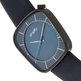 Simplify The 6800 Leather-Band Watch - Black/Navy SIM6806