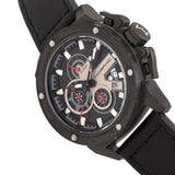 Morphic M81 Series Chronograph Leather-Band Watch w/Date - Black  - MPH8105 MPH8105