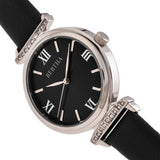 Bertha Jasmine Leather-Band Watch - Black BTHBR9601