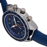 Elevon Bombardier Chronograph Leather-Strap Watch - Blue - ELE127-5 ELE127-5