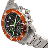 Nautis Dive Chrono 500 Chronograph Bracelet Watch - Orange/Black - 17065-A 17065-A