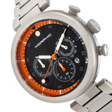 Morphic M87 Series Chronograph Bracelet Watch w/Date - Silver/Orange MPH8704