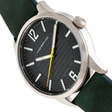 Morphic M77 Series Leather-Band Watch - Green MPH7704