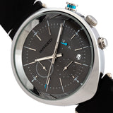 Breed Tempest Chronograph Leather-Band Watch w/Date - Black/Grey BRD8603