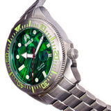 Shield Atlantis Abalone Bracelet Watch w/Date - Green SLDSH108-3