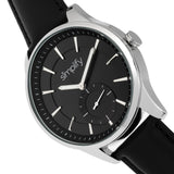 Simplify The 6600 Series Leather-Band Watch - Black SIM6602