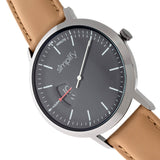 Simplify The 6500 Leather-Band Watch - Beige/Black  SIM6505