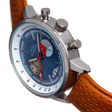 Elevon Torque Genuine Leather-Band Watch w/Date - Brown/Cerulean - ELE125-1 ELE125-1