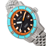 Heritor Automatic Edgard Bracelet Diver's Watch w/Date - Light Blue/Black HERHR9102