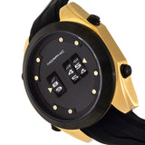 Morphic M76 Series Drum-Roll Strap Watch - Gold/Black MPH7602