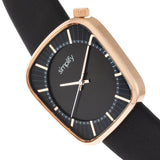 Simplify The 6800 Leather-Band Watch - Rose Gold/Black SIM6803