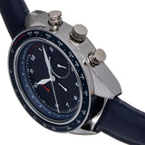 Elevon Bombardier Chronograph Leather-Strap Watch - Navy - ELE127-2 ELE127-2