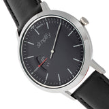 Simplify The 6500 Leather-Band Watch - Black SIM6502