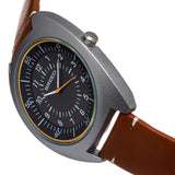 Breed Victor Leather-Band Watch - Grey/Brown - BRD9201 BRD9201