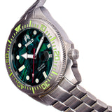 Shield Atlantis Abalone Bracelet Watch w/Date - Black SLDSH108-2