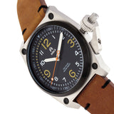 Shield Pascal Leather-Band Men's Diver Watch - Light Brown/Black - SLDSH102-7 SLDSH102-7