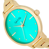 Sophie and Freda Milwaukee Bracelet Watch - Gold/Teal SAFSF5804