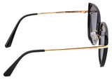 Bertha Rylee Polarized Sunglasses - Black/Black BRSBR041BK