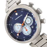 Morphic M87 Series Chronograph Bracelet Watch w/Date - Silver/Blue MPH8703