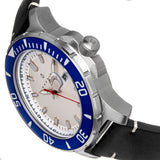 Nautis Dive Pro 200 Leather-Band Watch w/Date - Blue/White - GL1909-D GL1909-D