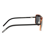 Breed Retrograde Aluminium Polarized Sunglasses - Orange/Black BSG017OG