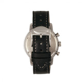 Elevon Langley Chronograph Leather-Band Watch w/ Date - Charcoal/Black ELE103-5