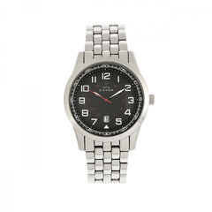 Elevon Garrison Bracelet Watch w/Date - Silver/Black ELE105-2
