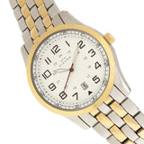 Elevon Garrison Bracelet Watch w/Date - Gold/White ELE105-5