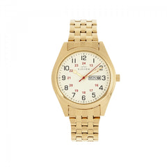 Elevon Gann Bracelet Watch w/Day/Date - Gold/White ELE106-5