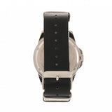 Elevon Dumont Leather-Band Watch - Silver/Black ELE108-1