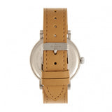 Elevon Felix Leather-Band Watch - Silver/Camel ELE109-3