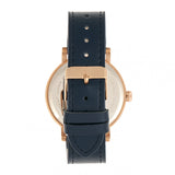 Elevon Felix Leather-Band Watch - Rose Gold/Blue ELE109-4